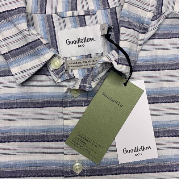 NEW Goodfellow & Co. Men’s Linen Blend Button Down - Picture 6 of 6